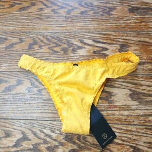 NWT vix paula hermanny scales basic yellow bottoms sz S